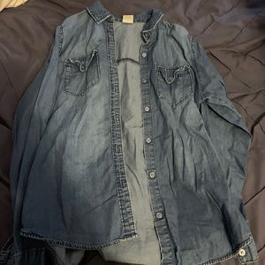Denim button up